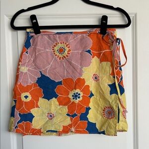 Rails Floral Wrap Skirt